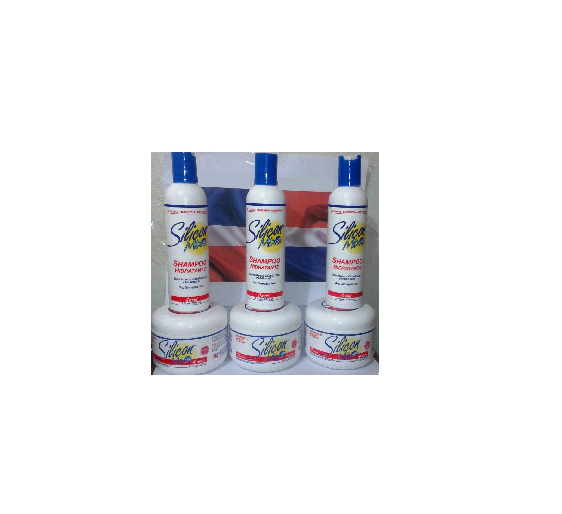 6 units 3 silicon mix hair treatment 8 oz + 3 shampoo 8 oz combo