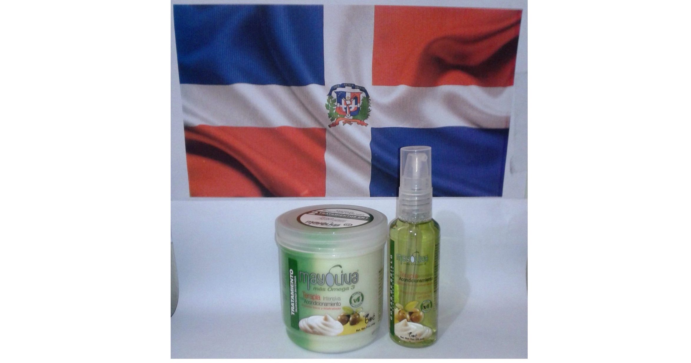 Mayoliva Boe Hair Treatment omega 3 8 oz + leave in 4 oz intense conditioning