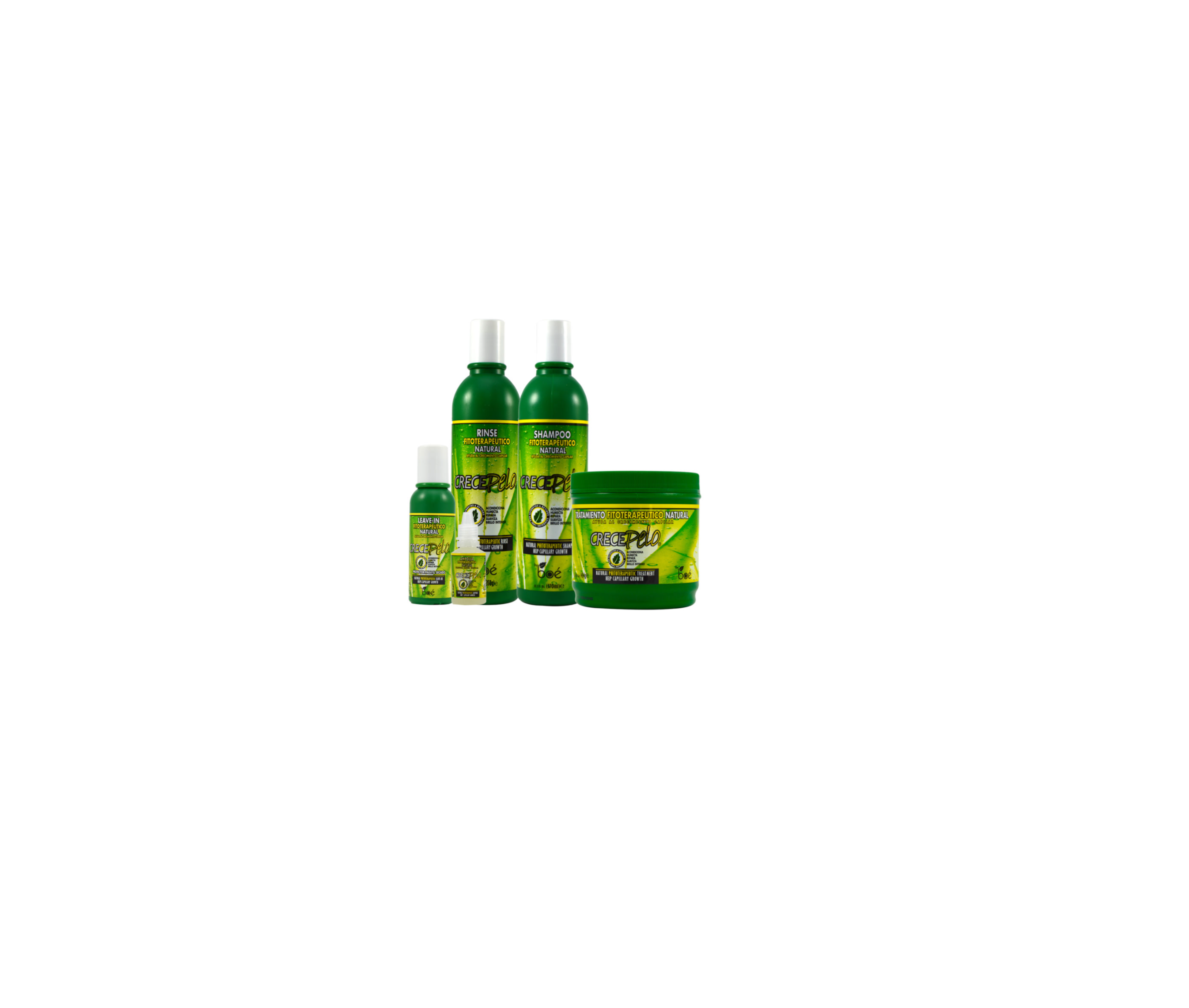 4 Items Crece Pelo Boe Combo Shampoo 13.2 Hair Mask Treatment Leave In Growth