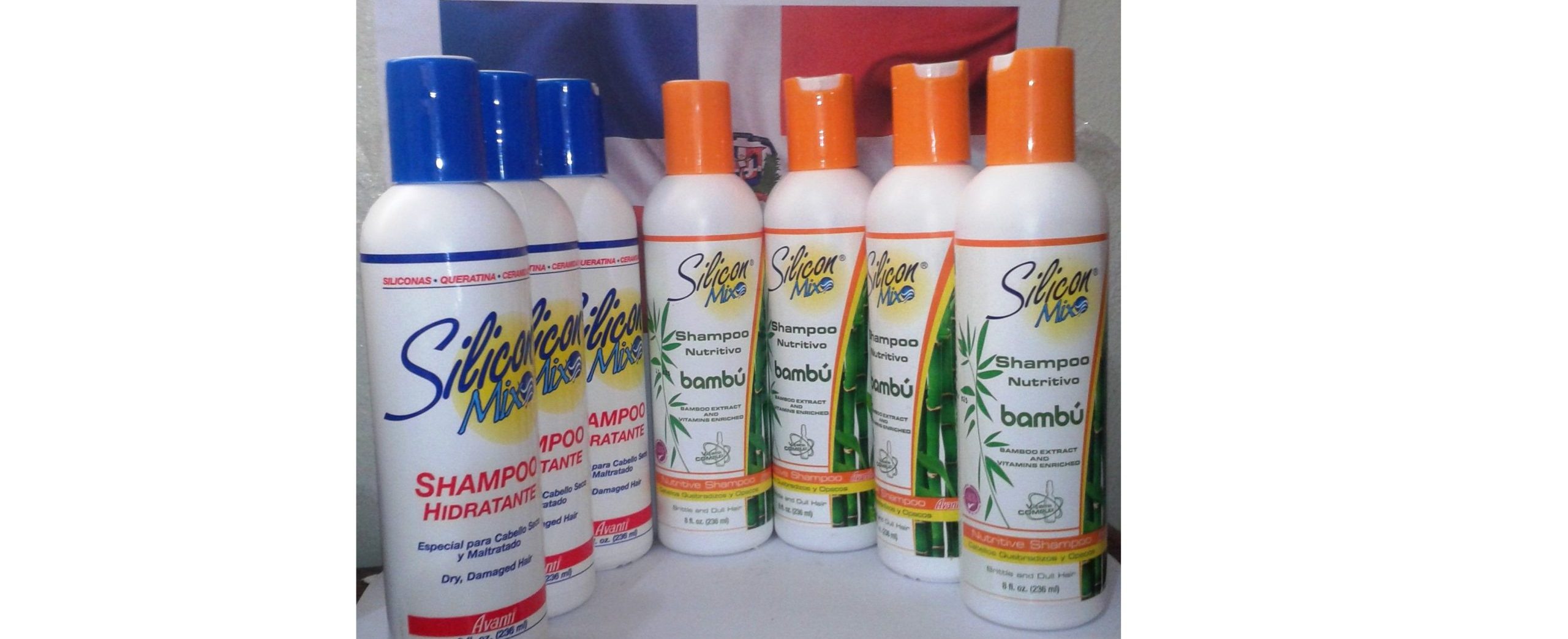 7 UNITS 3 SILICON MIX + 4 BAMBU SHAMPOO 8 OZ ORIGINAL HYDRATES GROWTH  COMBO