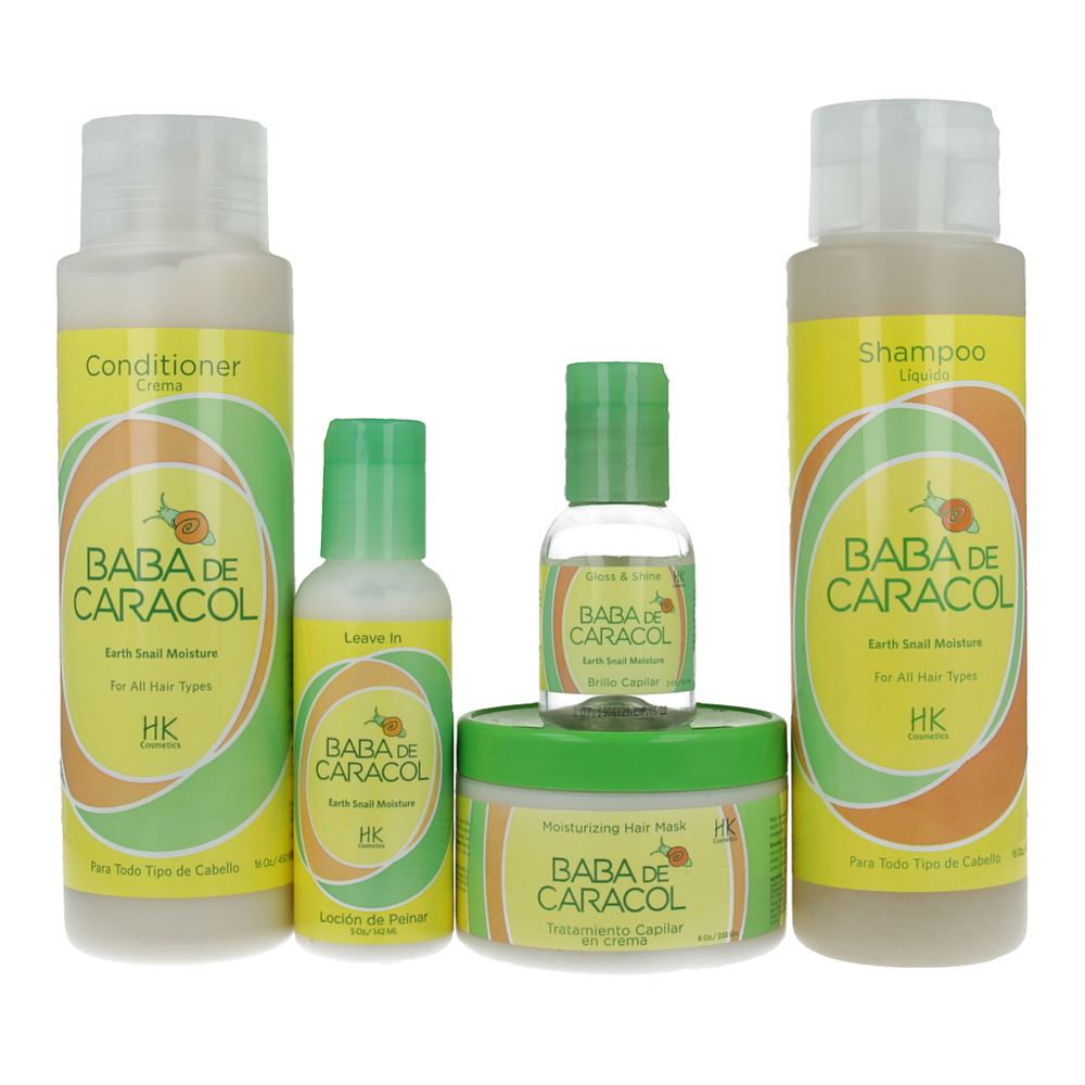 Baba de caracol Earth Snail Slime Hair Treatment Shampoo Leave in Rinse Polisher Hydrates Conditions Dry and Damaged Hair
