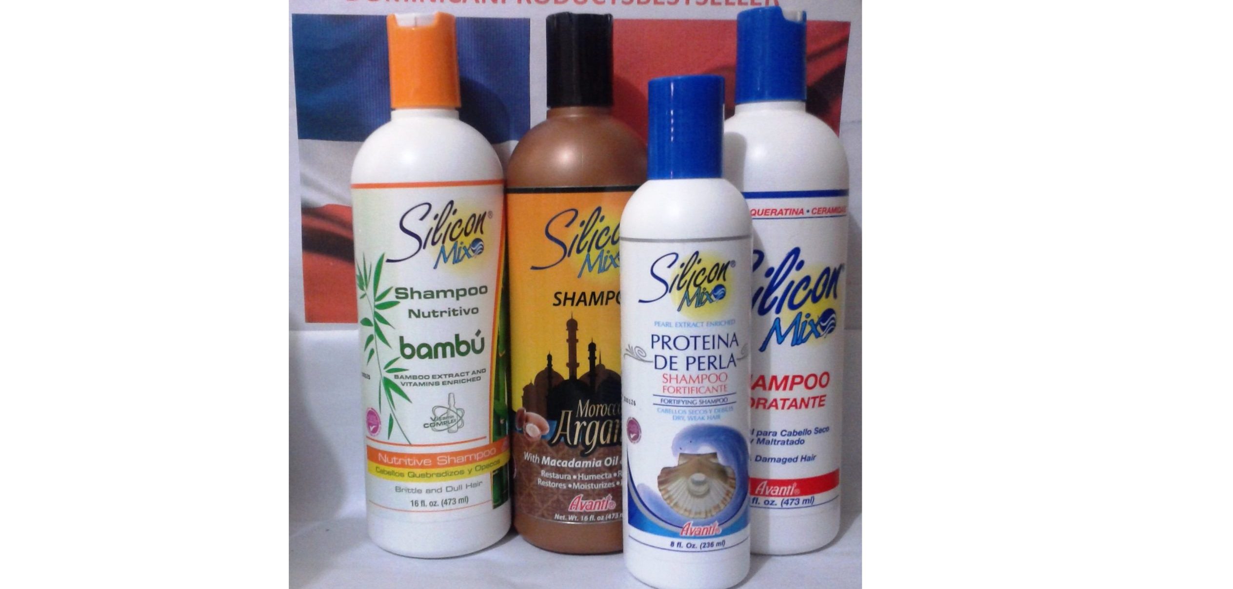 3 UNITS SILICON MIX + BAMBU + ARGAN OIL SHAMPOO 16 OZ + SILICON MIX PERLA 8 OZ
