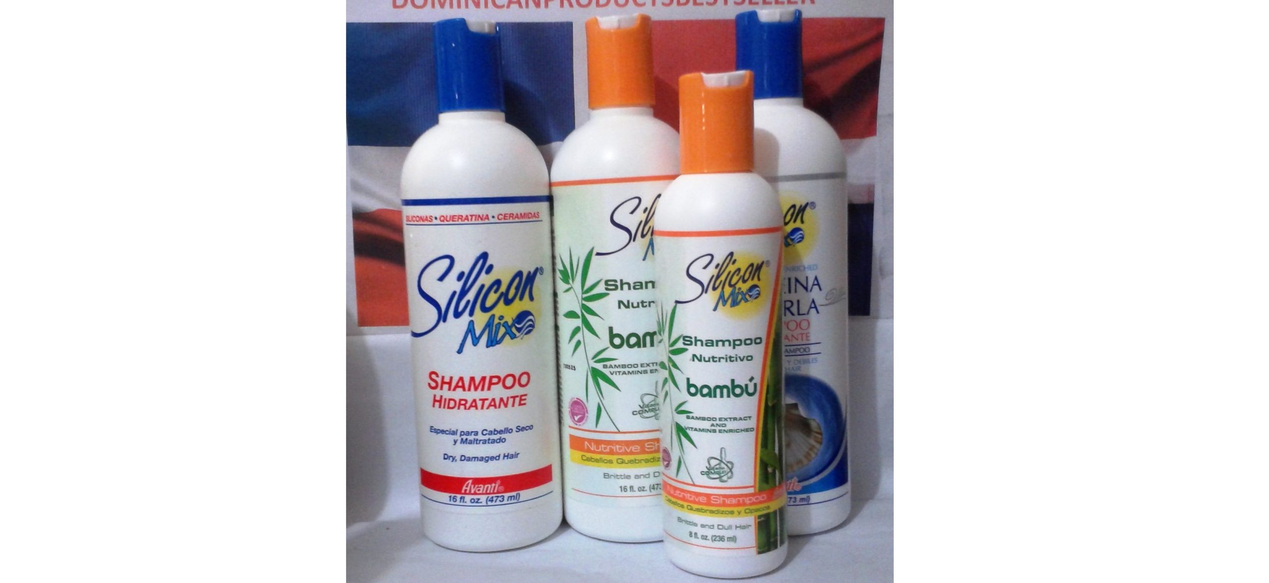 3 UNITS SILICON MIX + BAMBU + PERLA SHAMPOO 16 OZ + SHAMPOO 8 OZ