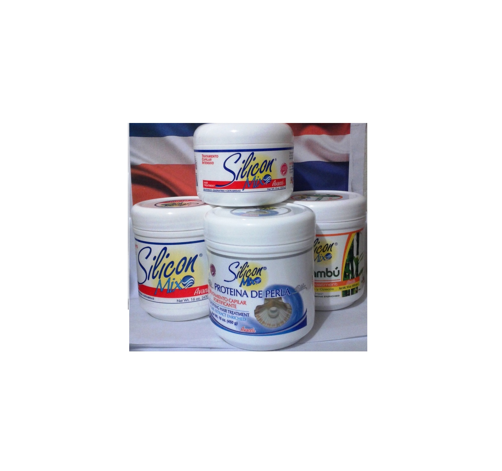 3 Units Silicon Mix + Bambu + Perla Hair Treatment 16 oz + Silicon Mix 8 oz Combo