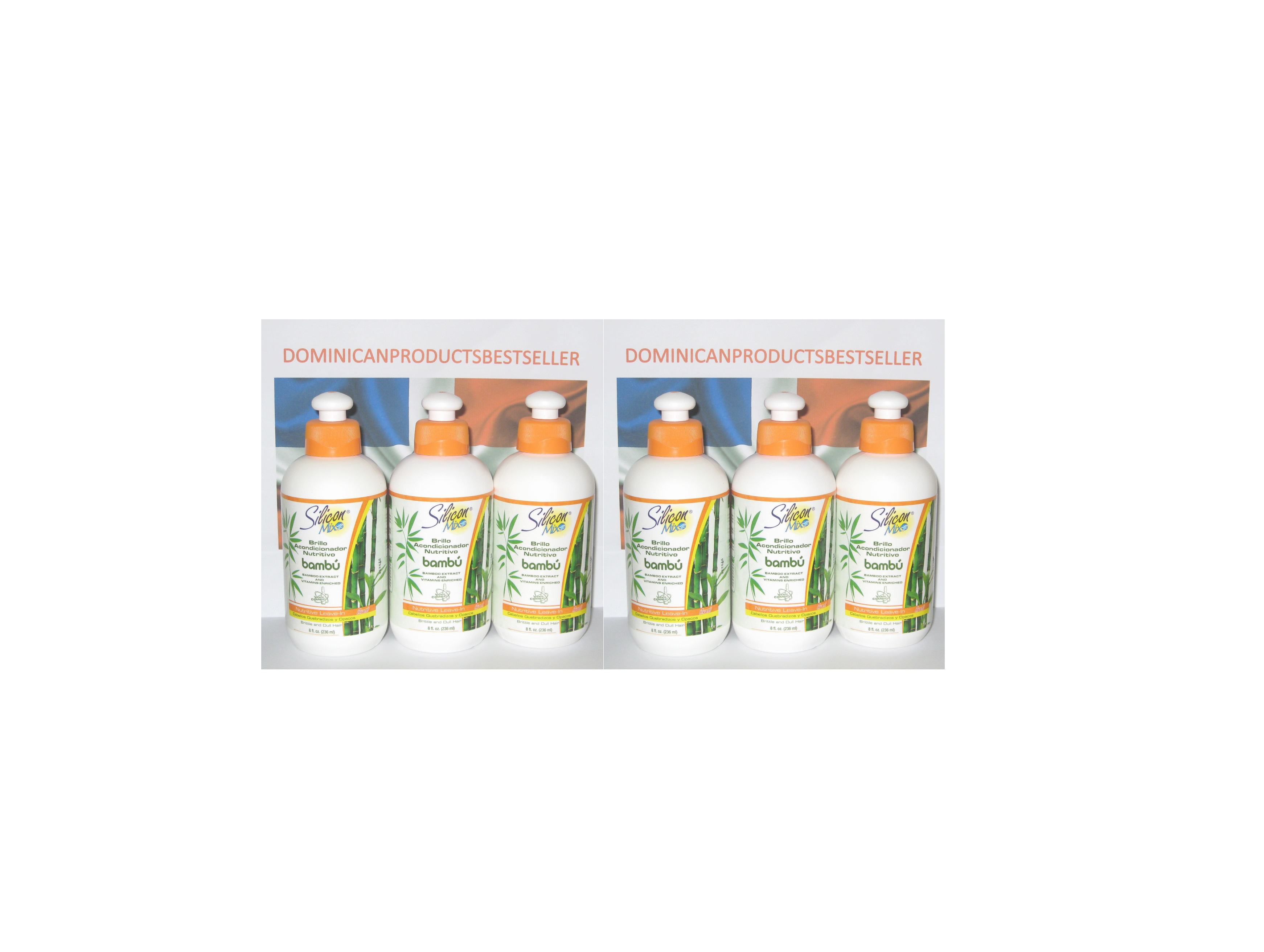 6 Units Silicon Mix Bambu Hair Leave In 8 oz Combo Wholesale Hydration