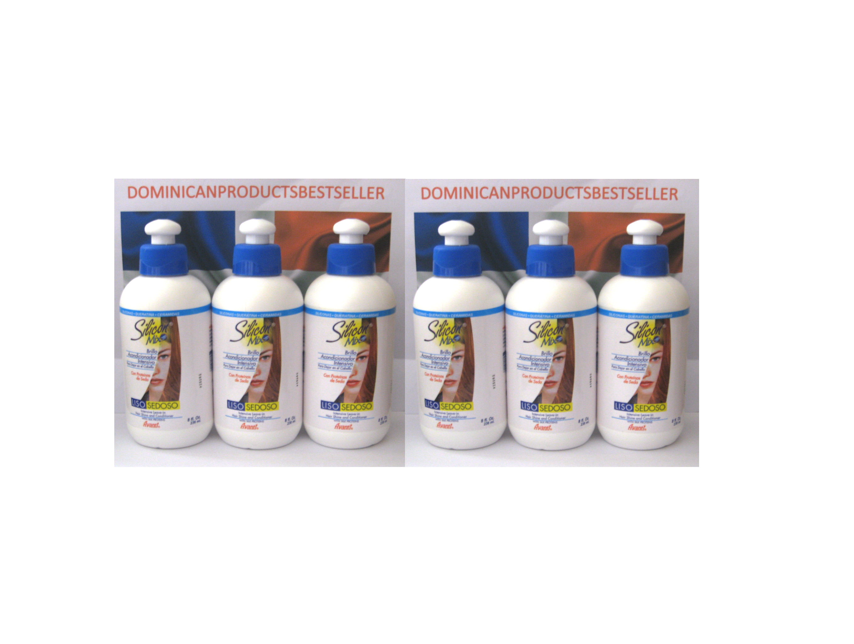 6 Units Silicon Mix Hair Leave In 8 oz Combo Wholesale Hydration