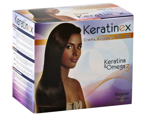 Keratinex No-Lye Relaxer Kit w/Keratin & Omega3 Regular 1 app Brasil Japan Europ