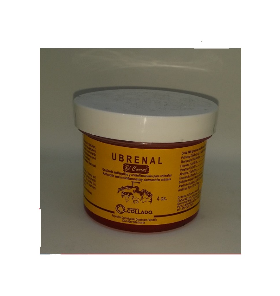 UBRENAL EL CORRAL DR COLLADO 4 oz 112 ANTISEPTIC OINMENT  DOMINICAN PRODUCT
