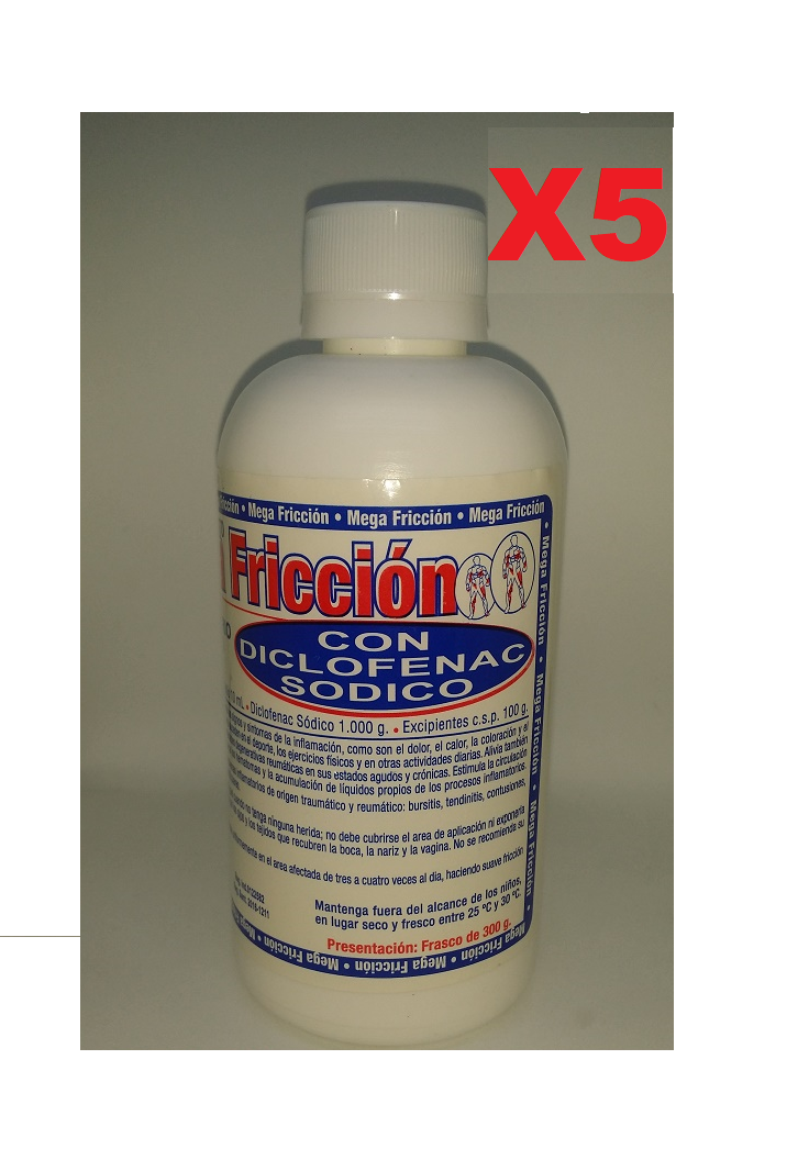 friccilicont mega friccion 5 botellas