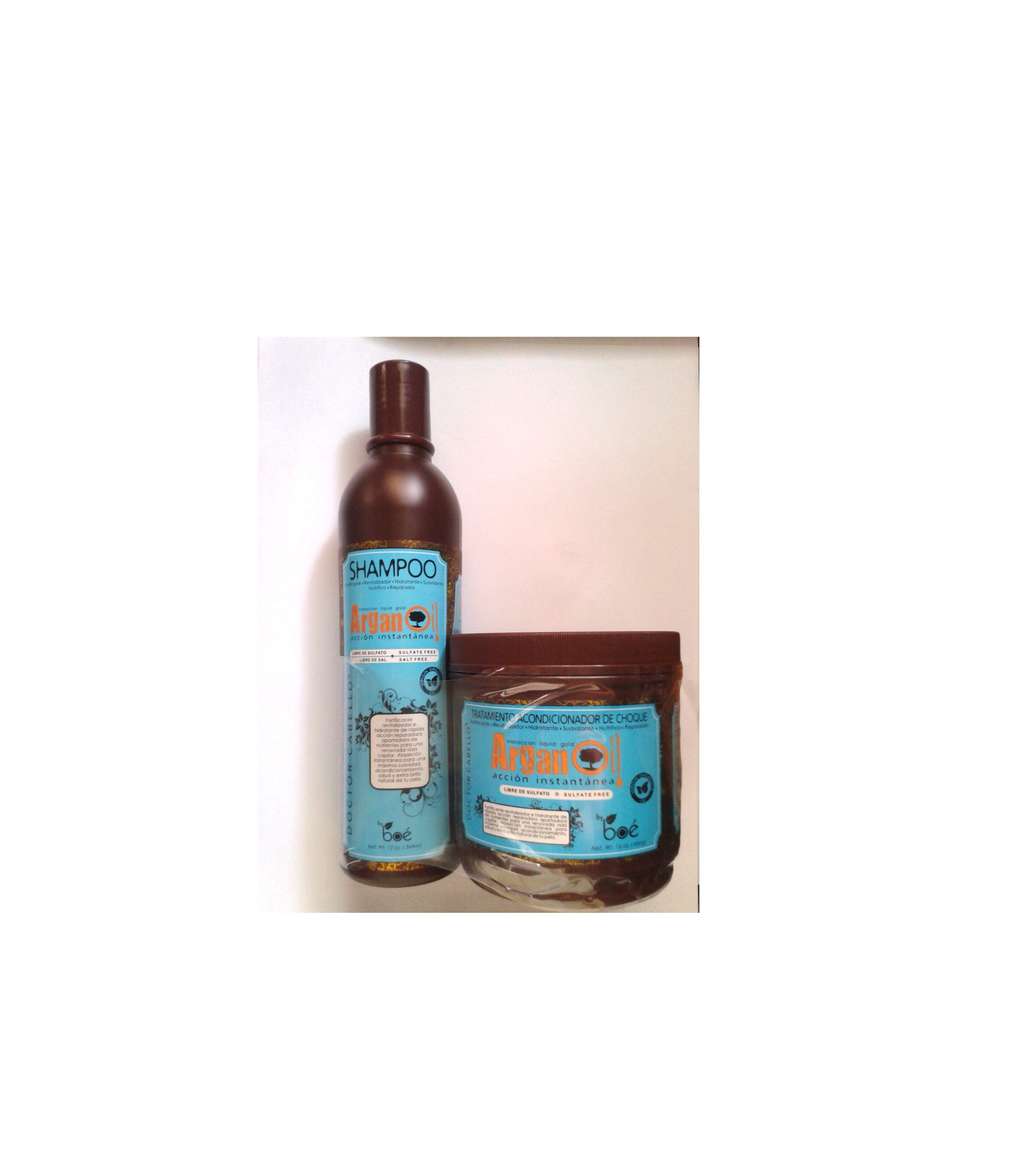 DR CABELLO BOE ARGAN OIL COMBO SHAMPOO HAIR TREATMENT LEAVE IN GROWTH