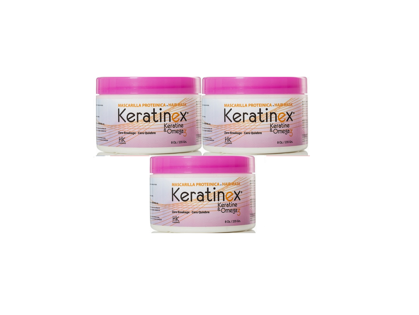 3 HALKA KERATINEX CERO QUIEBRE 8 OZ