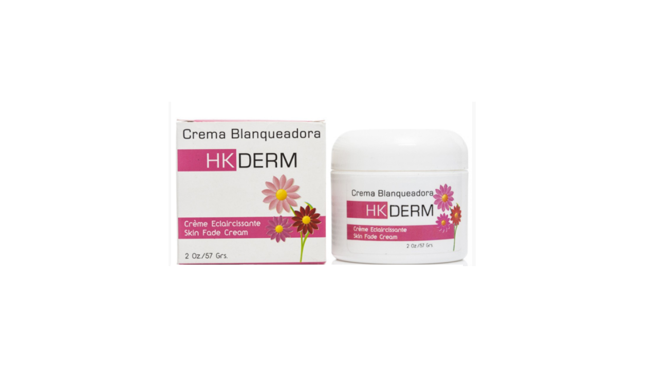 HK DERM WHITENING CREAM 4 oz 112 g CREMA BLANQUEADORA DOMINICAN  DARK SPOTS