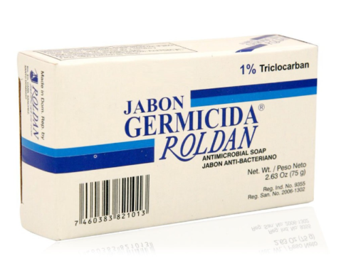 Roldan Dominican Jabon germicidal soap antipruritic antimicrobial kill bacteria