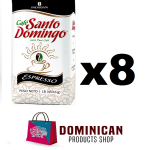 8 pound CAFE Santo Domingo ESPRESSO grounded best dominican coffee 100% EUROPE