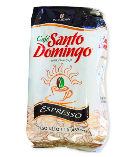 CAFE SANTO DOMINGO EXPRESSO BEST DOMINICAN GROUNDED COFFEE 1 POUNDS 454 GRAMS