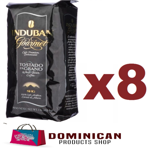 8 pound CAFE Santo Domingo INDUBAN GOURMET grounded dominican coffee 100% EUROPE