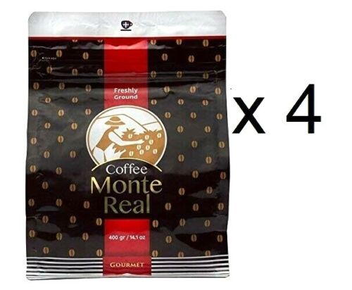 4 pound CAFE MONTE REAL ORGANIC grounded dominican coffee  100% EUROPE JAPAN