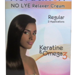 Keratinex No-Lye Relaxer Kit w/Keratin & Omega3 Regular 2 app Brasil Japan Europ