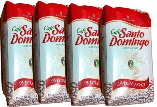 CAFE Santo Domingo Grounded coffee 4 pounds 100% pure the best Dominican EUROPE