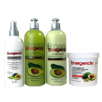 Toque Magico Emergencia conjunto 4 Pack Aguacate Shampoo, Rinse, el tratamiento, Leave-In