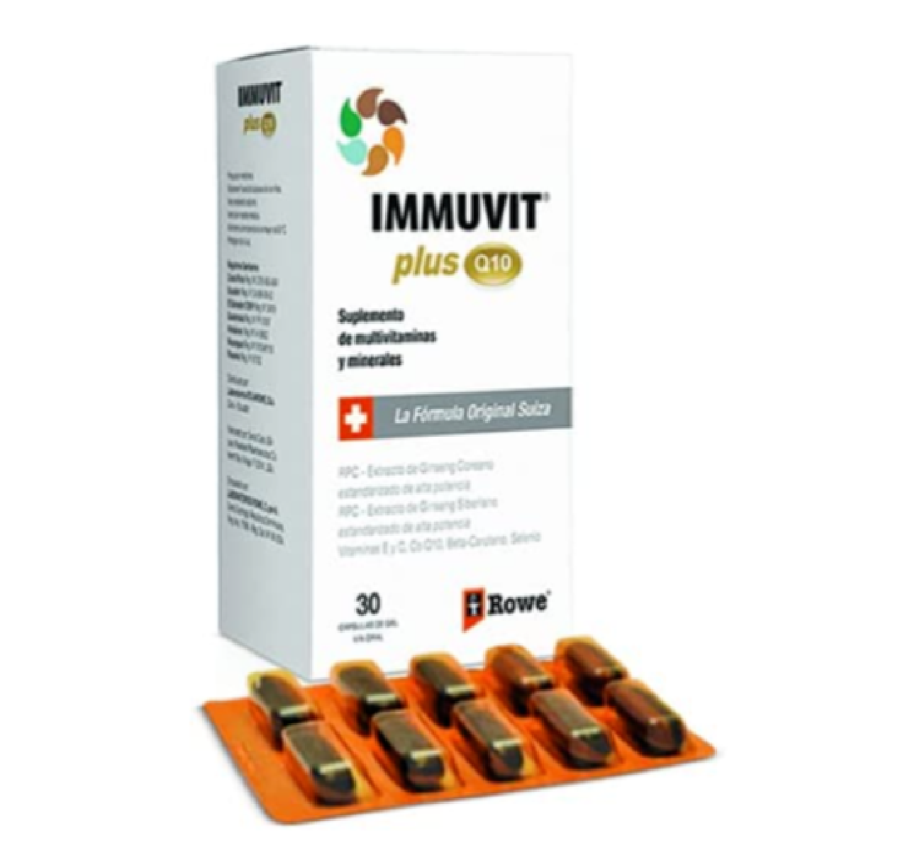Immuvit-Plus-Q10-Multivitamina con dos excertos Original-Ginseng
