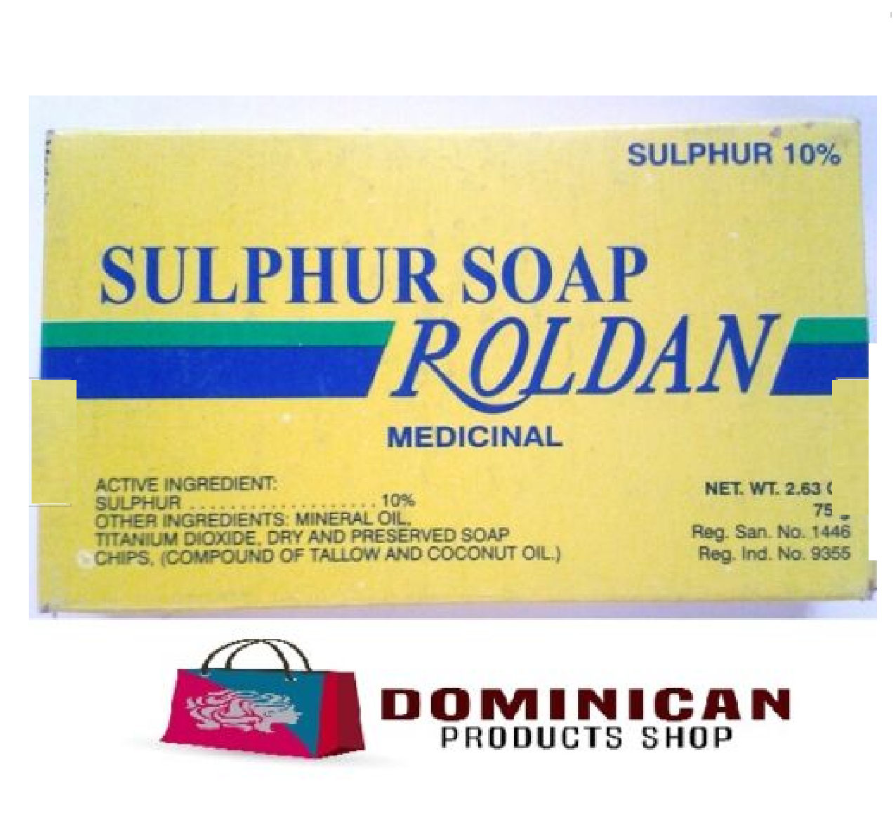 Roldan Dominicana orfebre de azufre Azufre Jabón Germicida Para Acné Lana sebhorrea