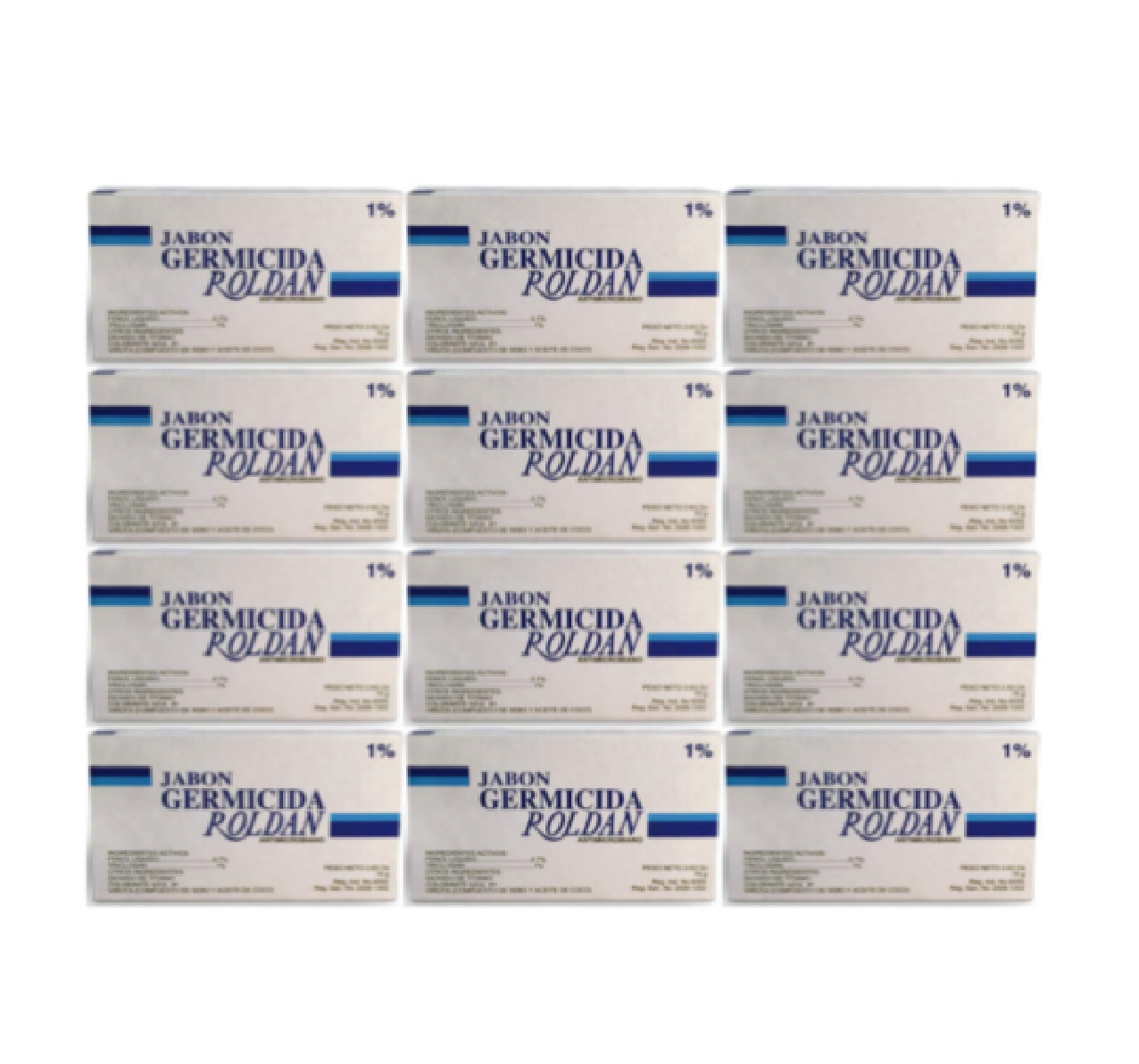 Jabón Savon Germicida Roldan antimicrobiano 1% (1 docena)