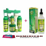 Crece pelo boe Kit Champú dejar Tratamiento Capilar + 4.5 OZ Gotero cuentagotas de crecimiento
