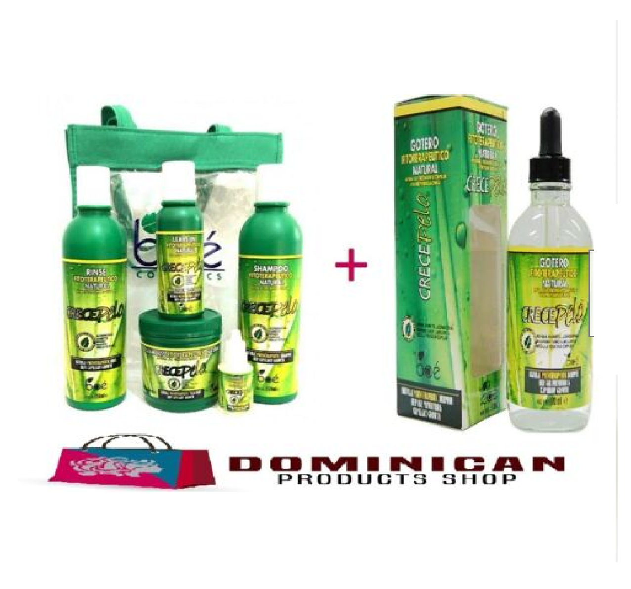 Crece pelo boe Kit Champú dejar Tratamiento Capilar + 4.5 OZ Gotero cuentagotas de crecimiento