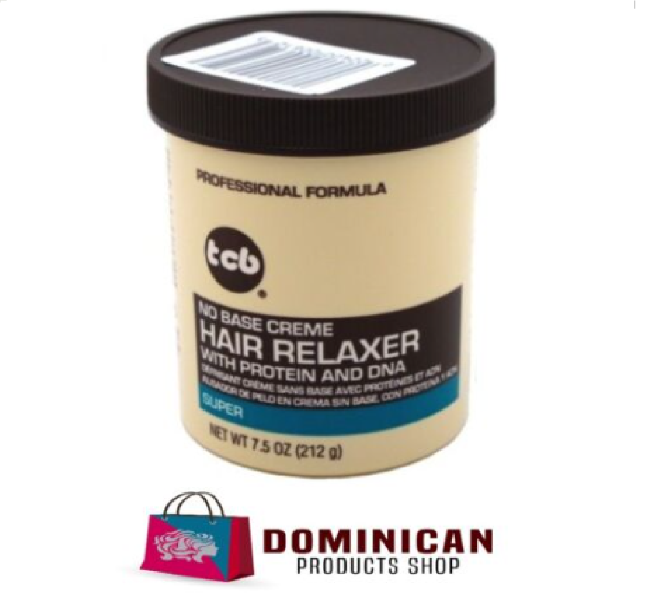 TCB sin base Crema 7.5 OZ 225 gramos Relajador De Cabello Súper Fuerza Brasil Japón Europ