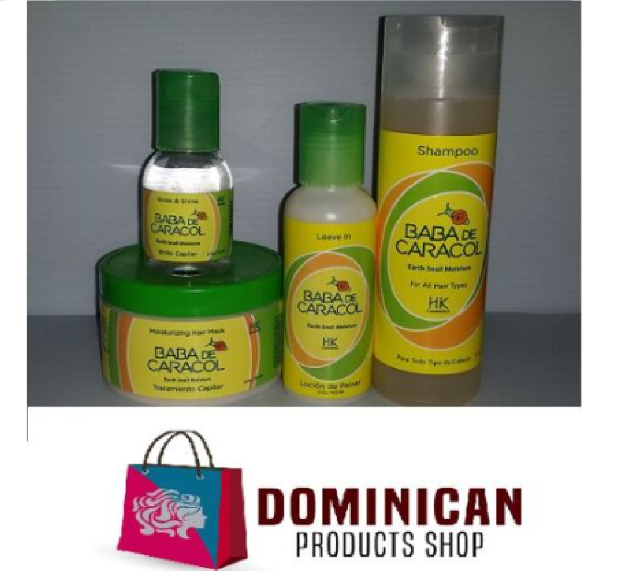 4 artículos Halka Baba de Caracol Máscara de Cabello Champú Combo De Caracol dejar el tratamiento