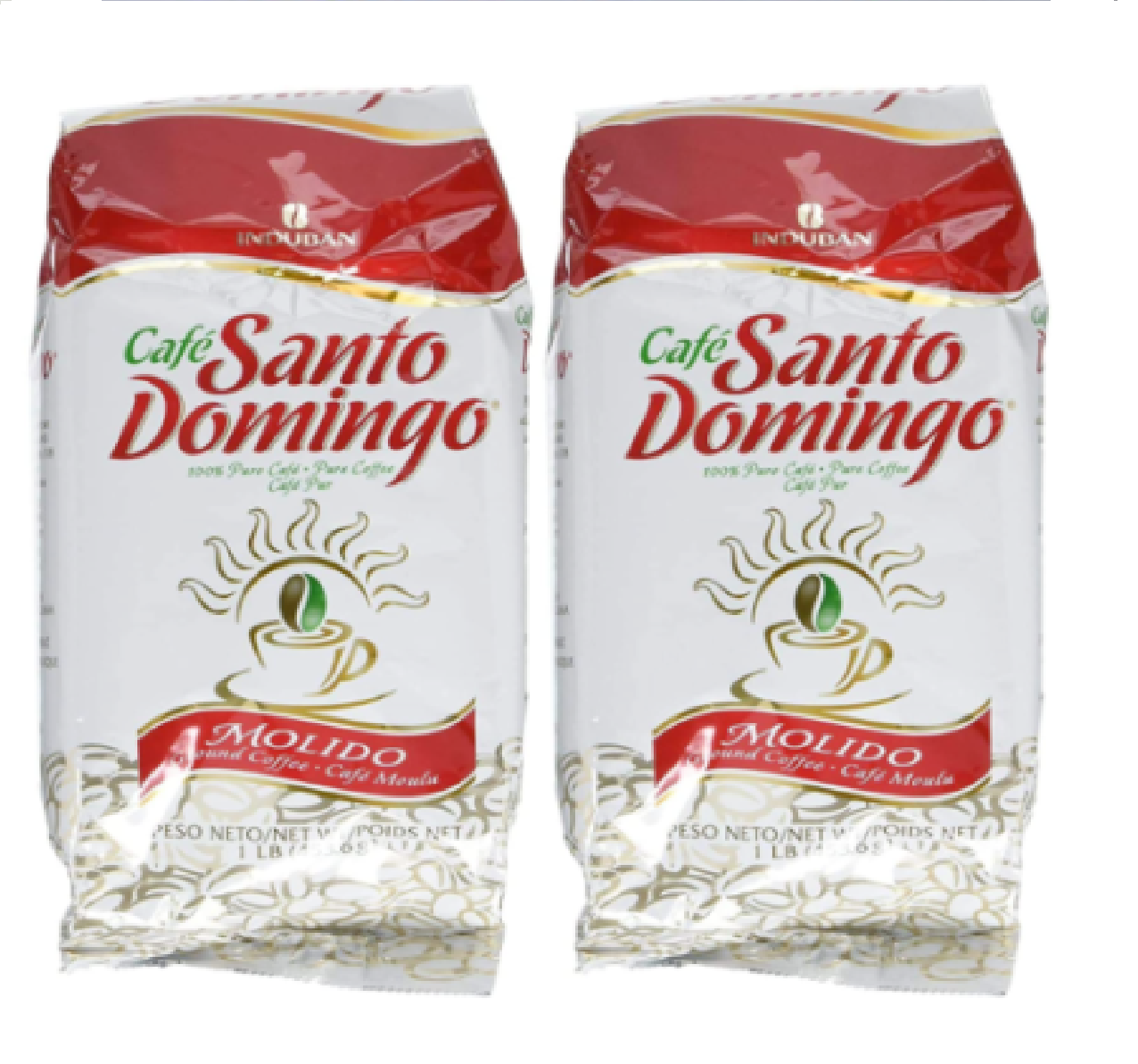 Cafe Molido Santo Domingo café 1 libras - 2 Pack Conjunto de 2